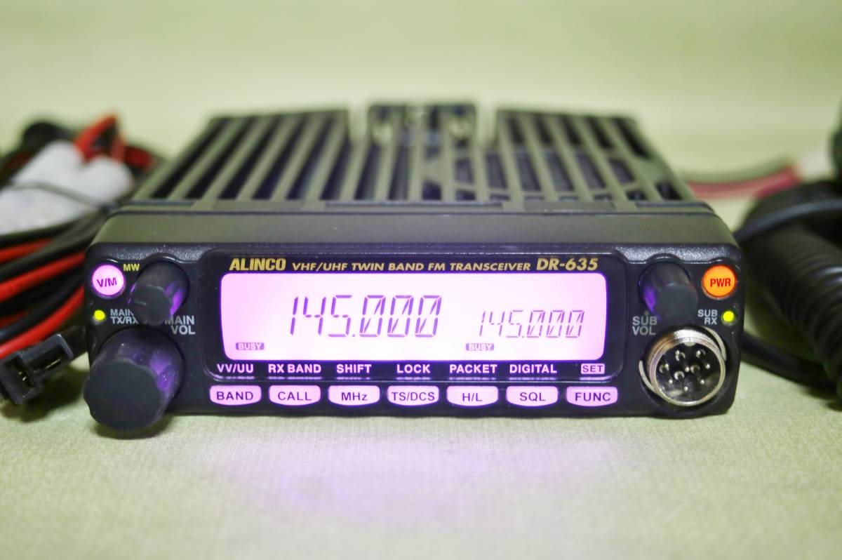 アルインコ DR-635D/H 50w機&EJ-52Uデジタルユニット Yahoo!オークション - アルインコ DR-635D 144/430MHz 無線機 新