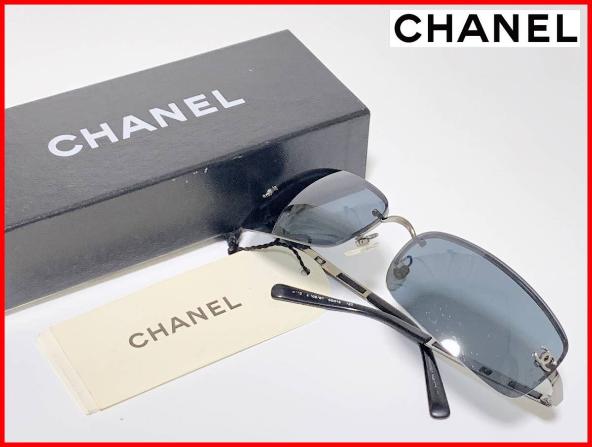 即決 CHANEL シャネル サングラス 箱付 レディース メンズ mbs_画像1