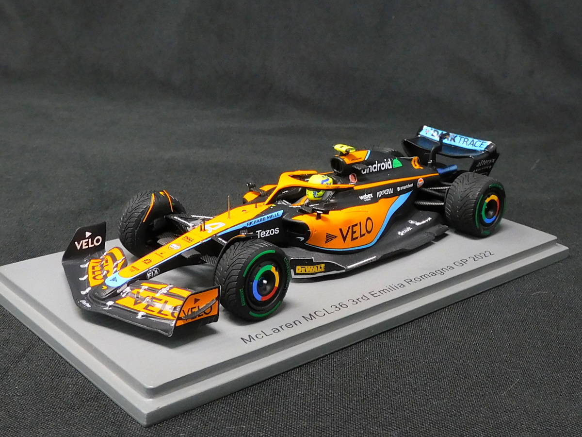 1/43 マクラーレン MCL36 2022 エミリアロマーニャGP ランド・ノリス VELO仕様_画像8