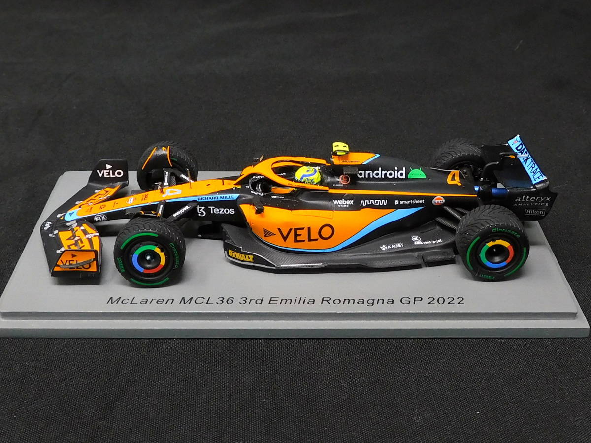 1/43 マクラーレン MCL36 2022 エミリアロマーニャGP ランド・ノリス VELO仕様_画像5