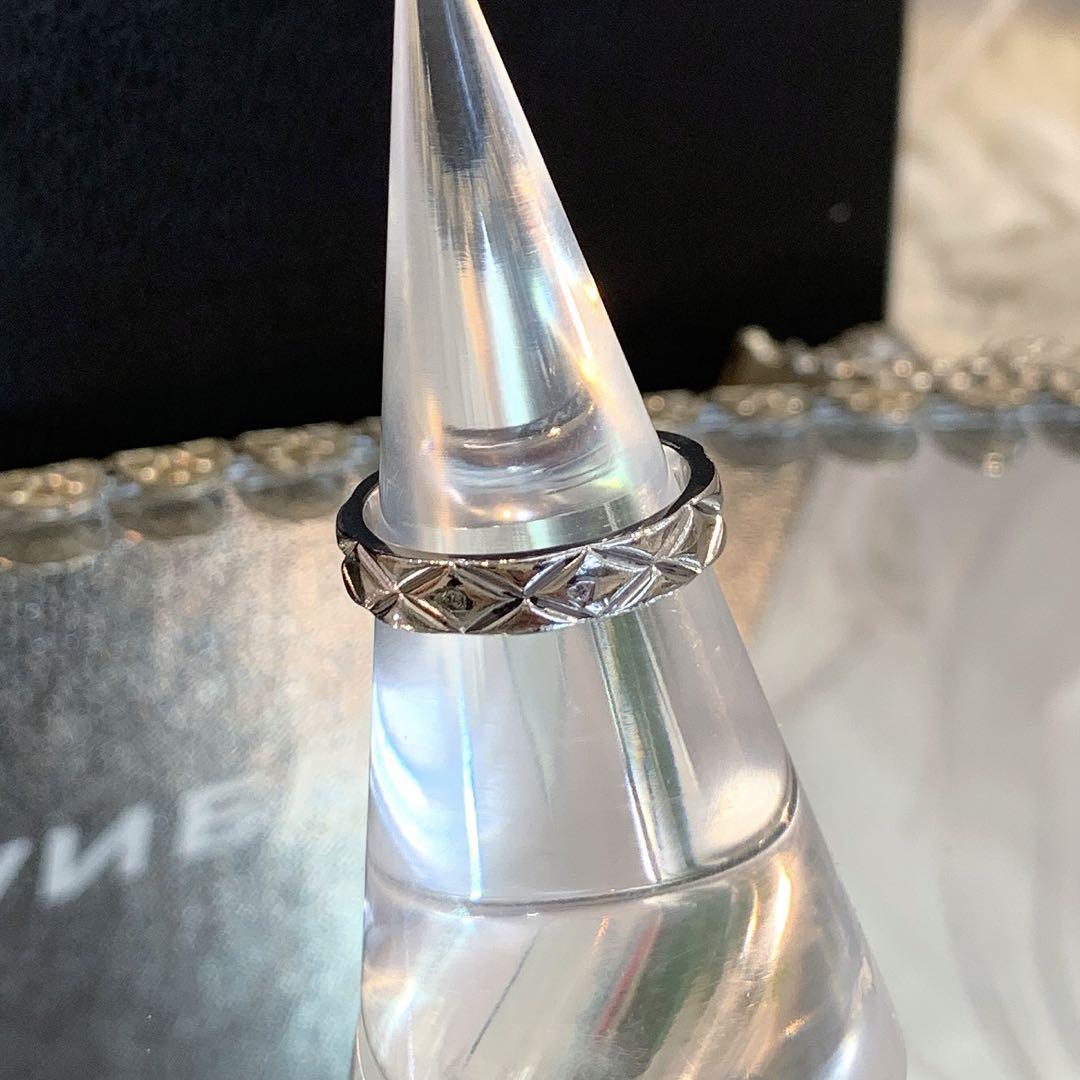 ☆超美品☆CHANEL マトラッセ プラチナリング 指輪 PT950 6号 | inmano