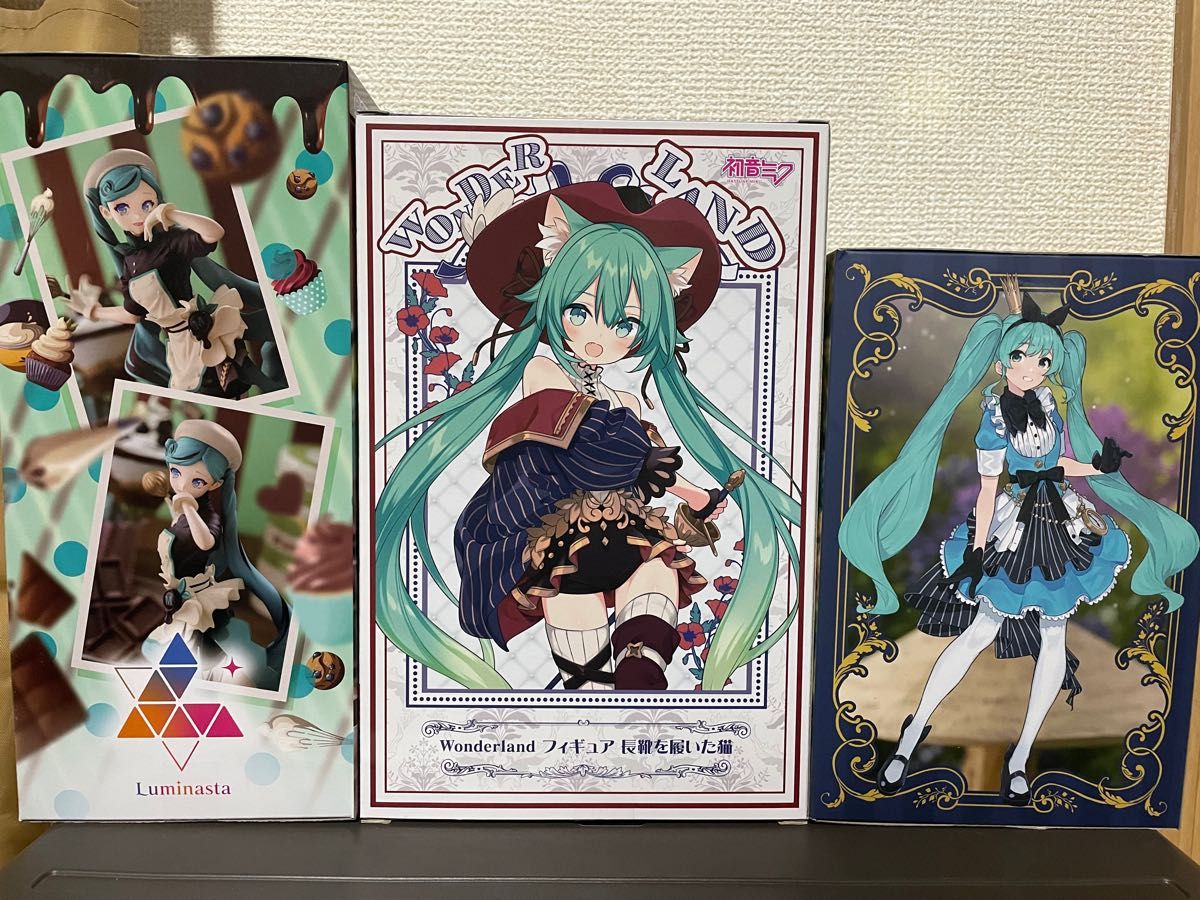 初音ミク フィギュア wonderland 長靴を履いた猫 AMP Luminasta アリス