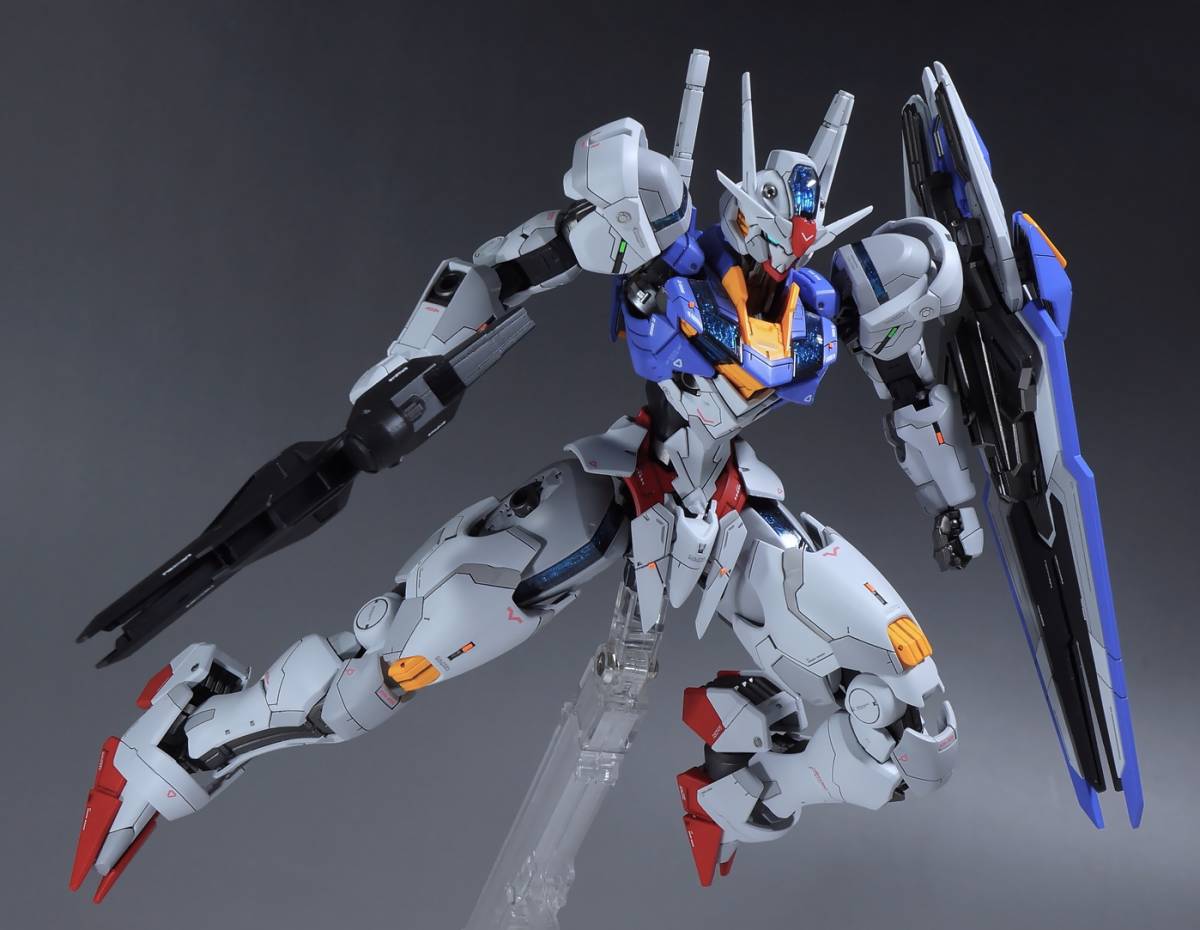 FM 1/100 フルメカニクス ガンダムエアリアル 改修塗装済み完成品