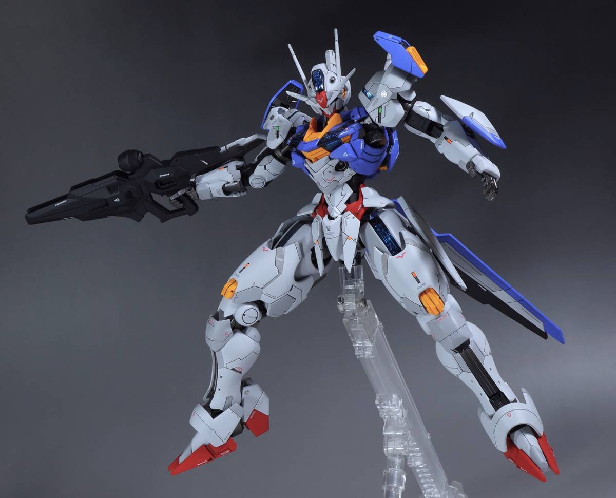 フルメカニクス ガンダムエアリアル 全塗装 完成品-