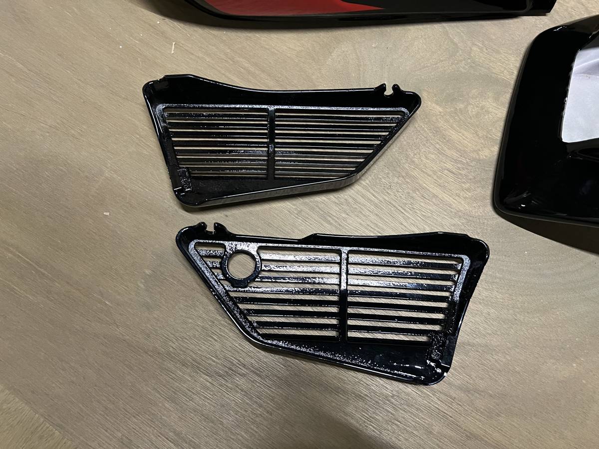 XJ400 外装セット 黒×赤ナナメ BEETマーシャル ハネテールカウル