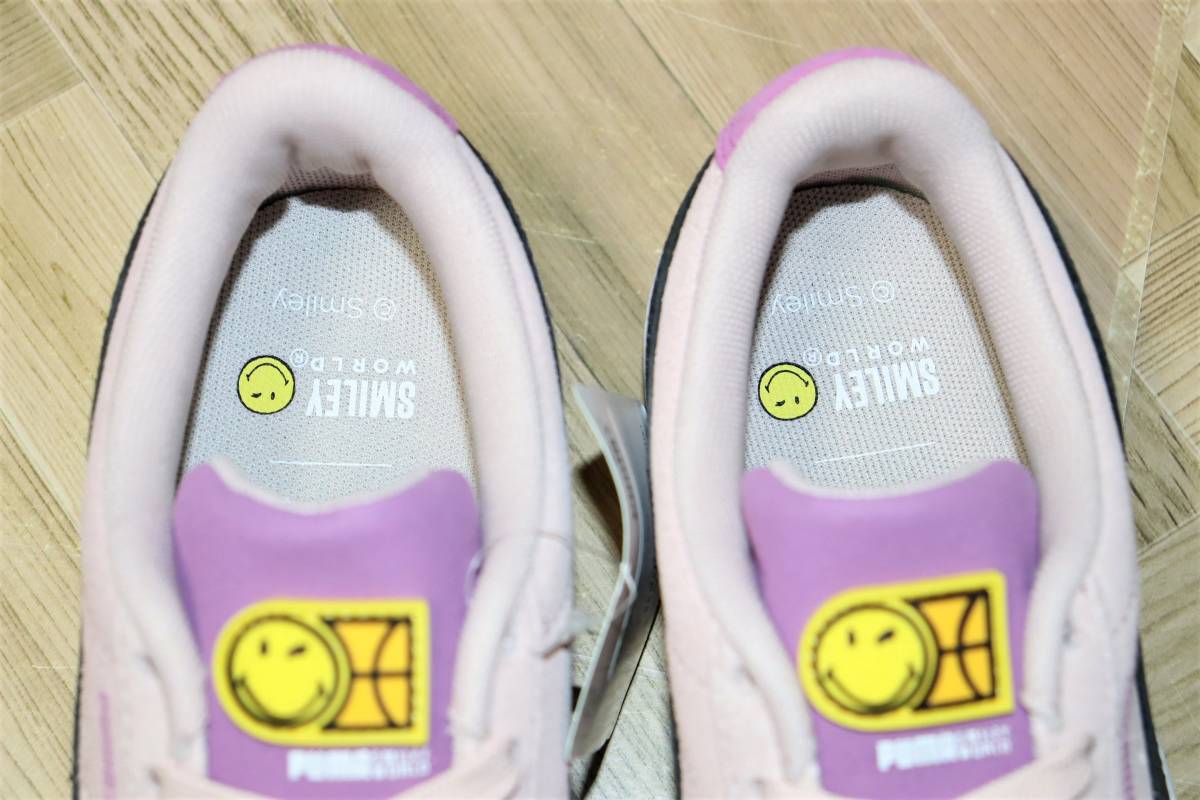 特価即決【未使用】 PUMA x SMILEYWORLD ★ Suede Jr (US4/22cm) ★ プーマ スマイリーワールド スエード スマイル ニコちゃん 386137_画像8