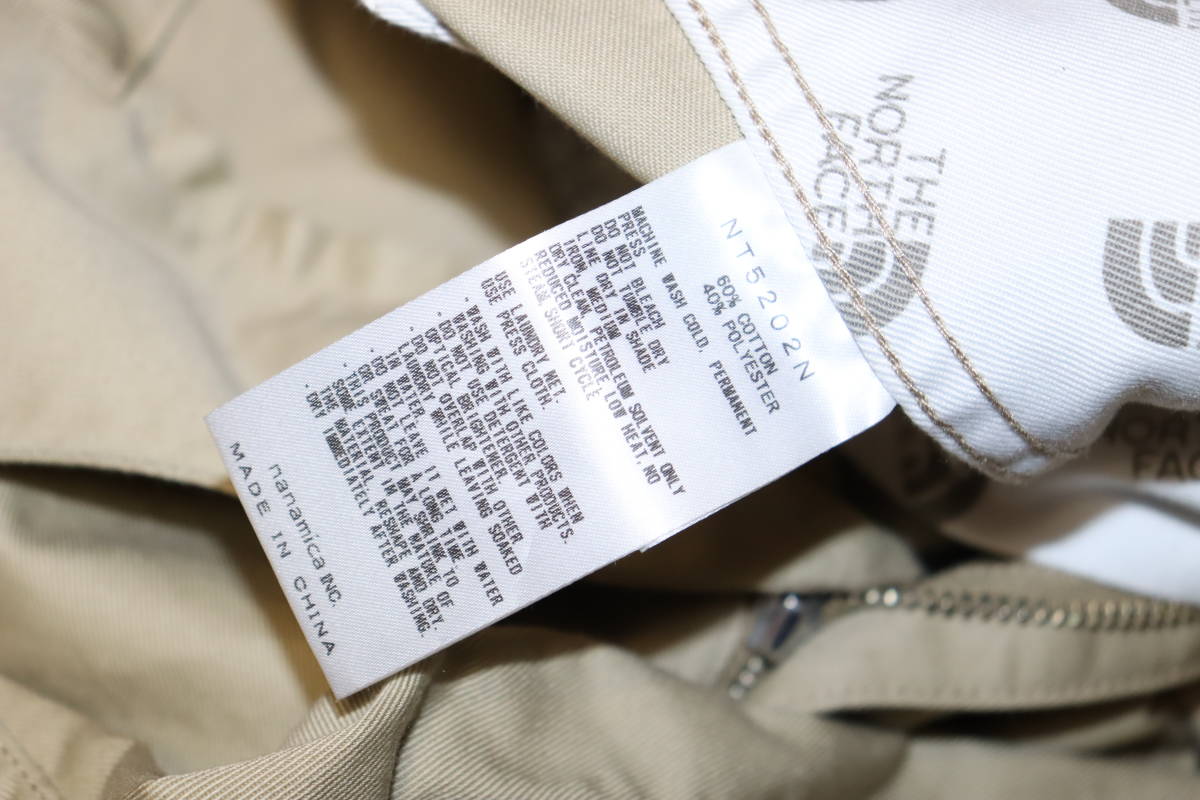 送料無料 【未使用】 THE NORTH FACE PURPLE LABEL(nanamica) ★ ストレッチツイル カーゴパンツ (W34) ★ ノースフェイス NT5202N