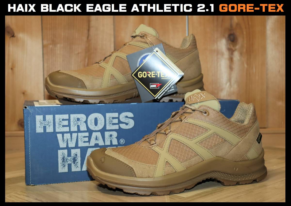 特価即決【未使用】 HAIX ★ BLACK EAGLE ATHLETIC 2.1 GORE-TEX LOW (US6/24cm) ★ ハイックス ブラックイーグル ゴアテックス 330067の画像1