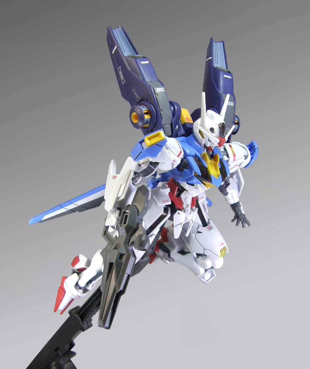 HG 1/144　XVX-016　ガンダム・エアリアル ＋ ミラソウル社製 フライトユニット【 塗装完成品 】/ 機動戦士ガンダム 水星の魔女 バンダイ_画像5