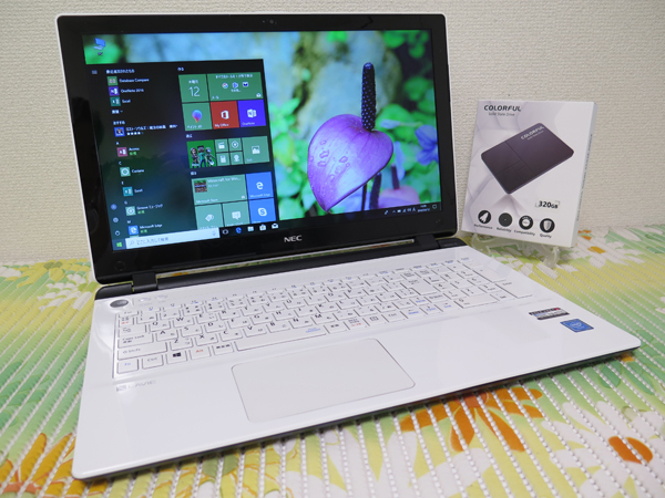【2015年9月モデル★爆速新SSD320GB】NS150/C NEC ホワイト 高速CPU(Broadwell) 第5世代 最新Windows10 ★メモリ4GB Wi-Fi HDMI Office2016