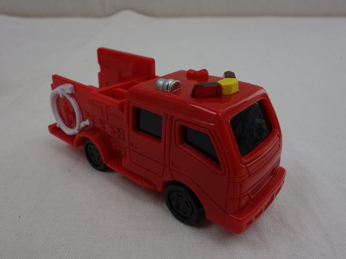 未使用 TOMY トミー TOMICA トミカ マクドナルド ハッピーセット モリタ CD-Ⅰ型 ポンプ消防車 シール付き_画像4