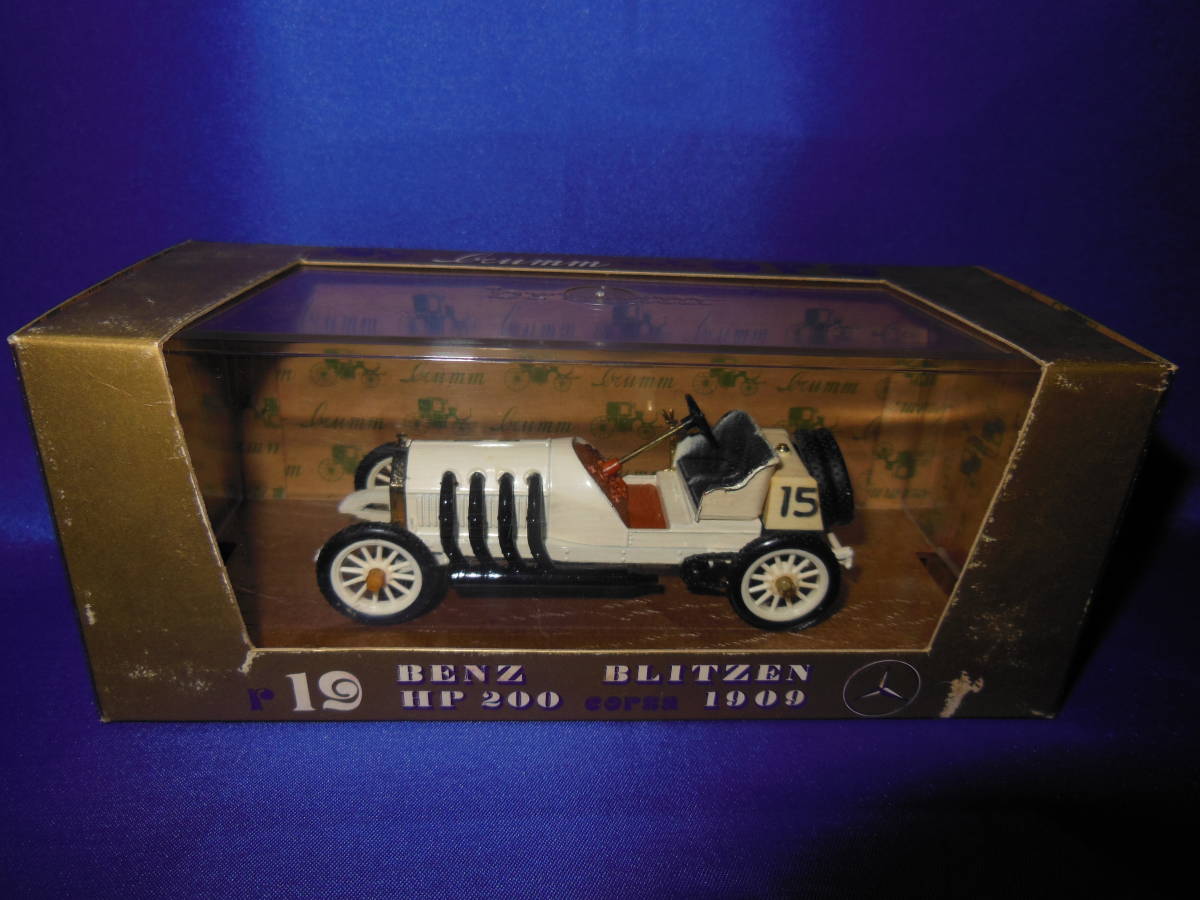 1/43　BRUMM　Mercedes-Benz　ブリッツェン・ベンツ　BLITZEN　BENZ　1909年　イタリア製　MADE IN ITALY_画像1