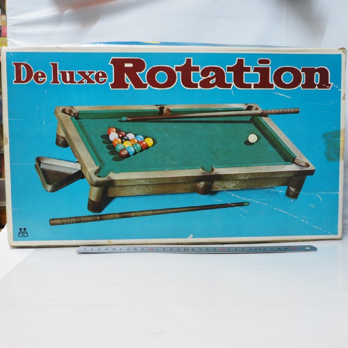 家庭用ビリヤード【デラックス ローテーション Deluxe Rotation R-1】ボードゲーム 昭和レトロ【箱付】送料込_画像１