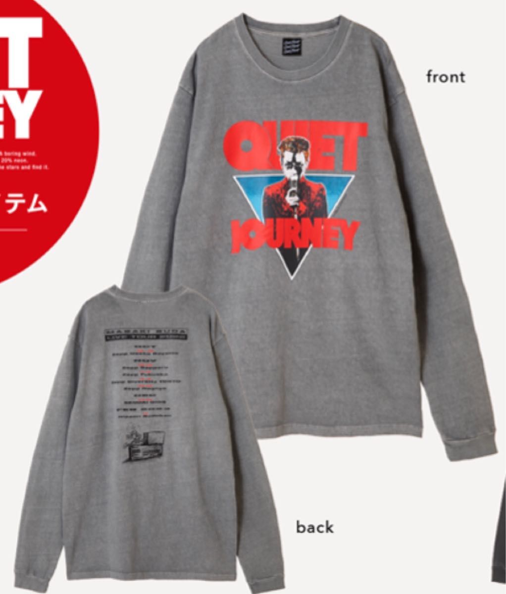 菅田将暉 ライブグッズ ロングTシャツ ライトグレー L|Yahoo 菅田将暉 ライブグッズ ロングTシャツ ライトグレー L|Yahoo