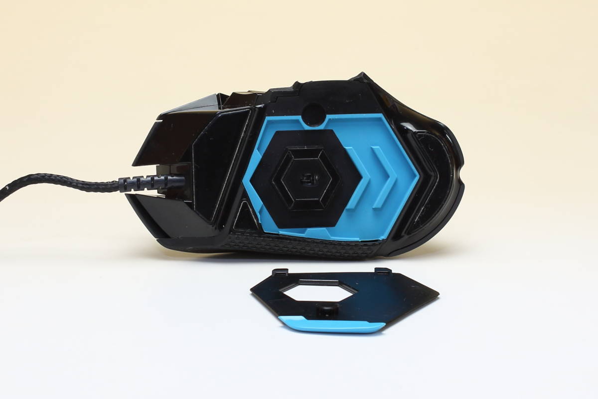 【中古】Logicool G502 PROTEUS CORE Tunable Gaming Mouse 本体破損あり ホイール摩耗 2015年購入品_画像9