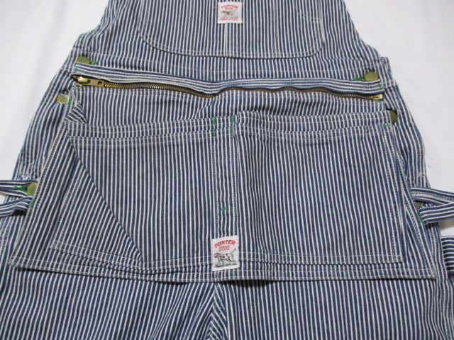 USA made POINTER pointer apron attaching Hickory overall W32