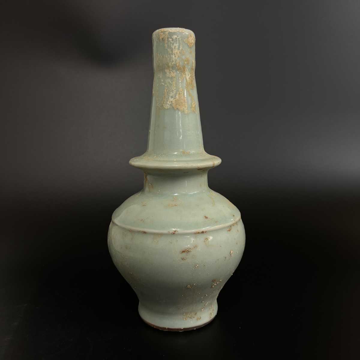 中国 古玩 宋 龍泉窯 官窯 花瓶 青磁 古美術