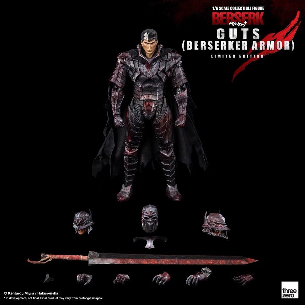 新品未開封 限定版 Three zero スリーゼロ ベルセルク ガッツ 狂戦士の