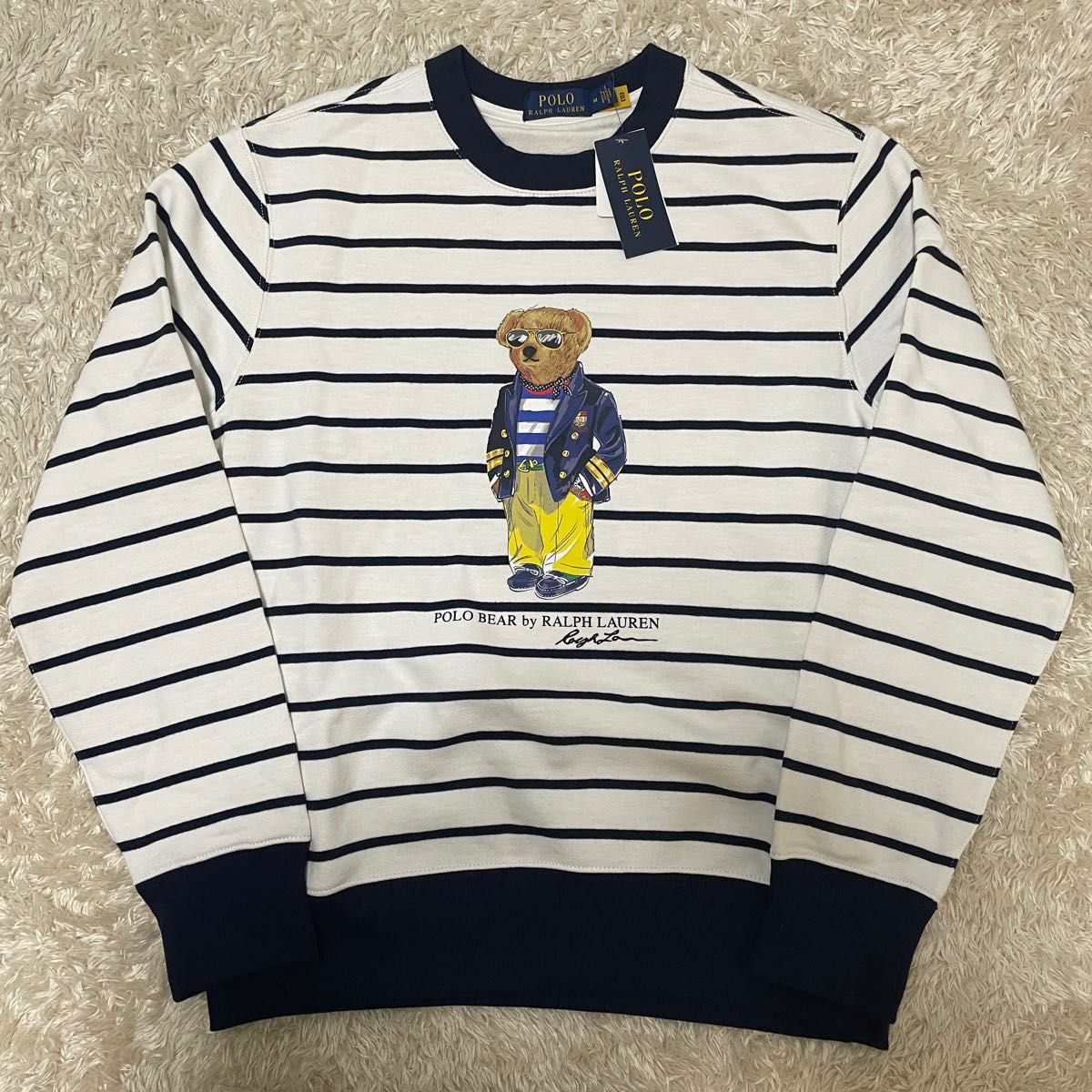 POLO RALPH LAUREN ポロベア フリース ボーダースウェット