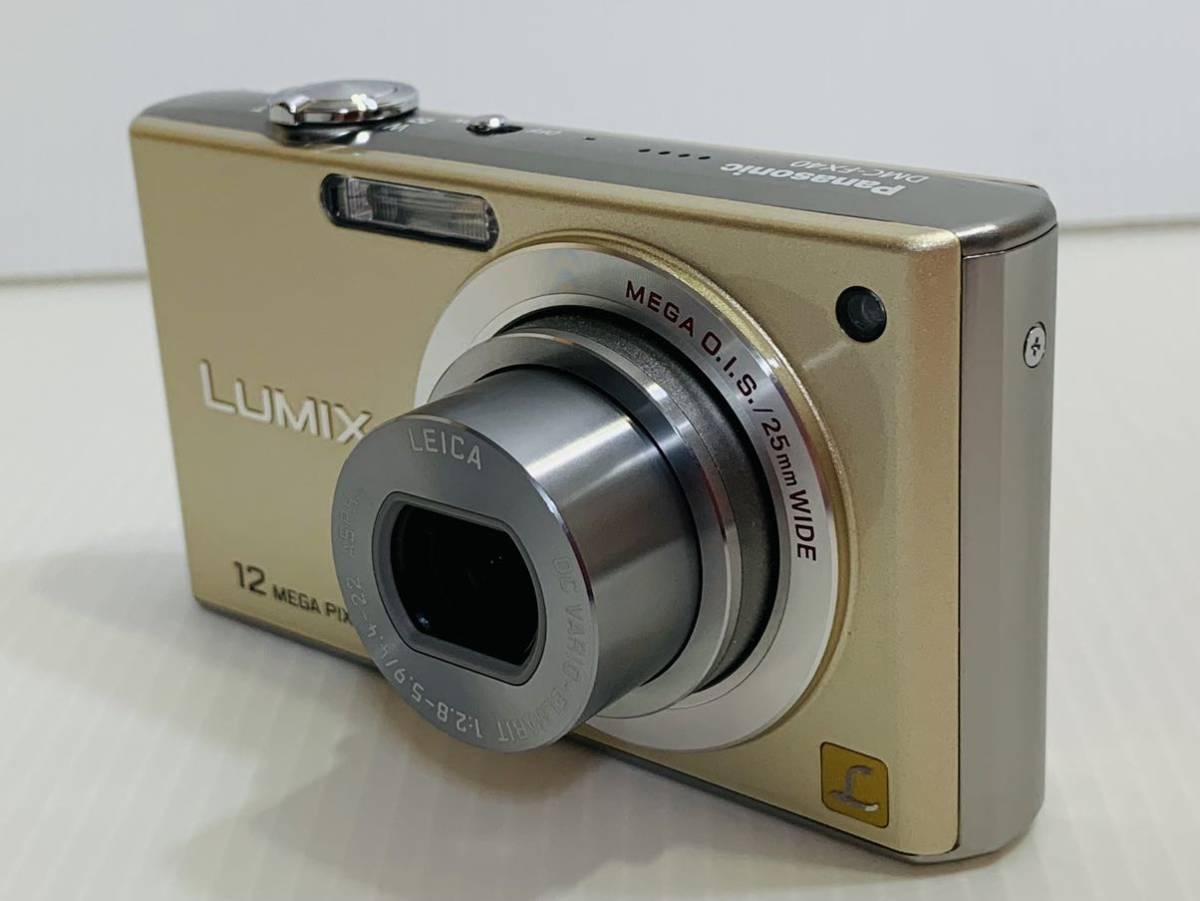 ルミックス LUMIX デジタルカメラ DMC-FX40 12メガピクセル SD8GB 充電器 ケース付き 動作確認済 デジカメ パナソニック Panasonic 日本製_画像3