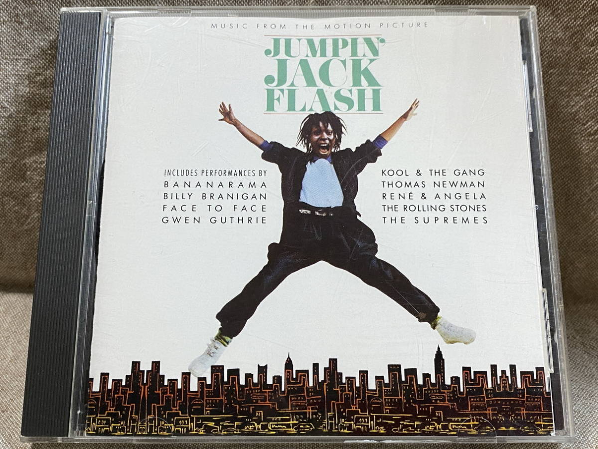 ウーピー・ゴールドバーグ「JUMPIN' JACK FLASH」 32PD-231 国内初版 BANANARAMA FACE TO FACE THOMAS NEWMAN RENE ANGELA BILLY BRANIGAN_画像1