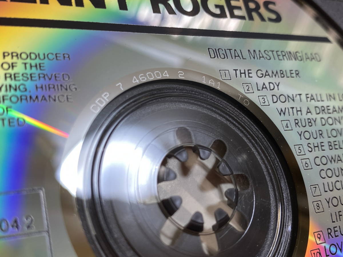 [AOR] KENNY ROGERS - GREATEST HITS バーコードなし初期輸入盤 東芝プレス 日本製 JAPAN EXPORT 廃盤 レア盤_画像5
