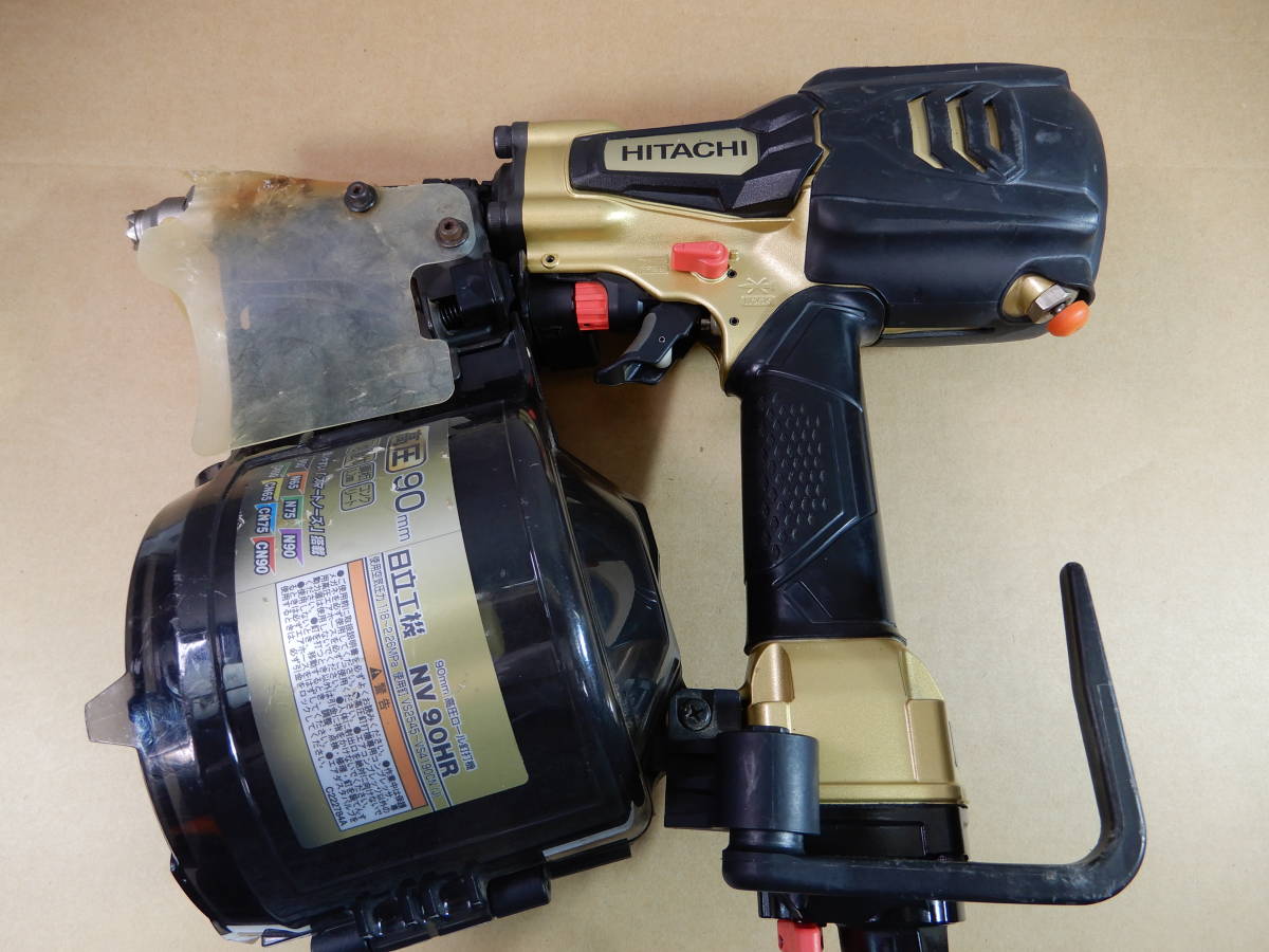 大人気人気SALE】 ヤフオク! - 日立 90mm高圧ロール釘打機 NV90HR