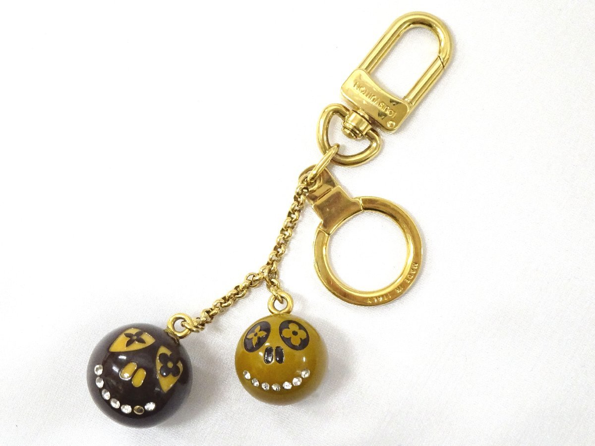  Louis Vuitton /LOUIS VUITTON Halloween limitation M65376porutokre Jack × Lucy bag charm key holder Logo 