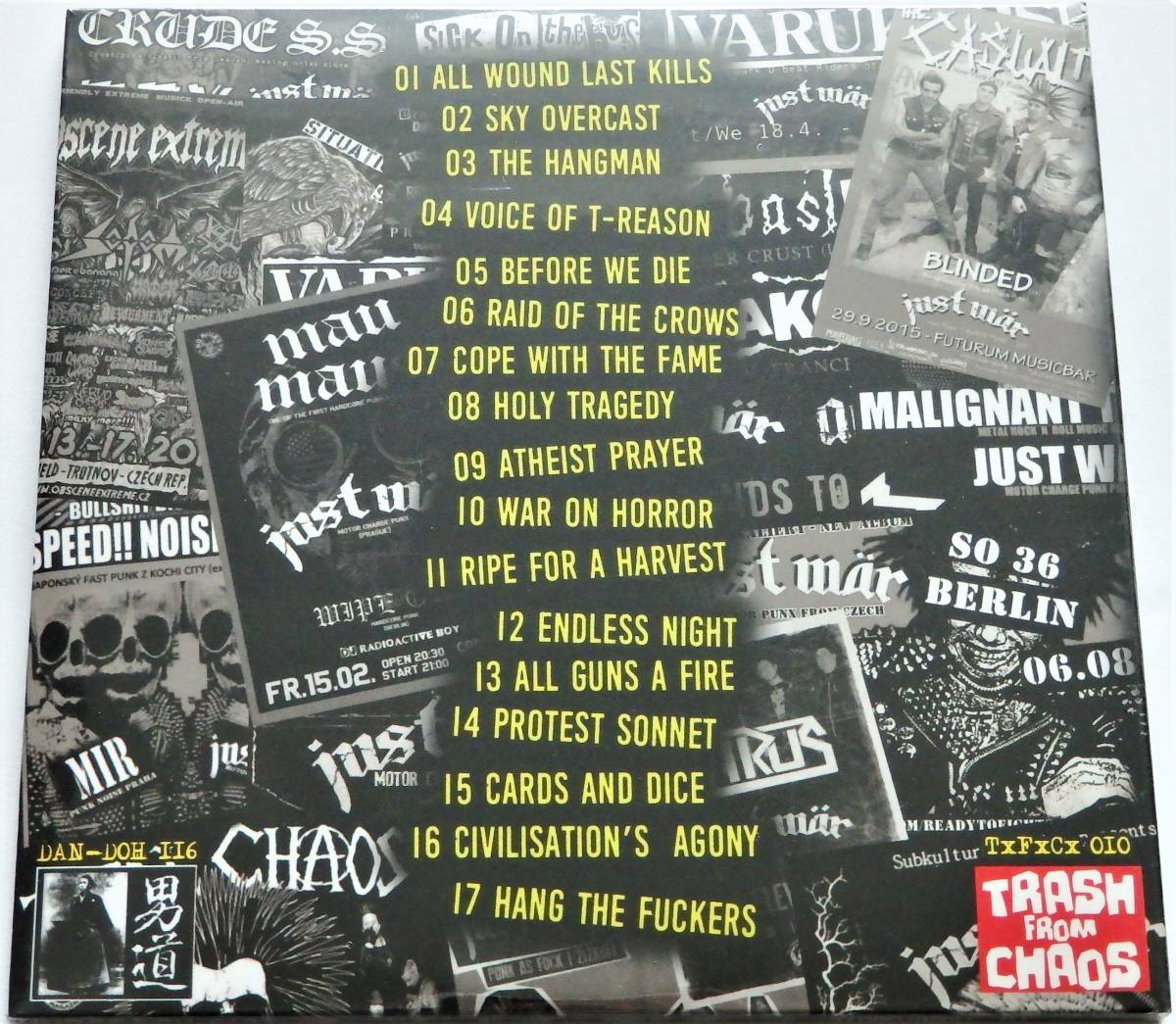 [2021 year disco graph .- record / Czech production motor Charge do punk / new goods unopened ②]JUST WAR / Five Years Of War 2014 - 2019