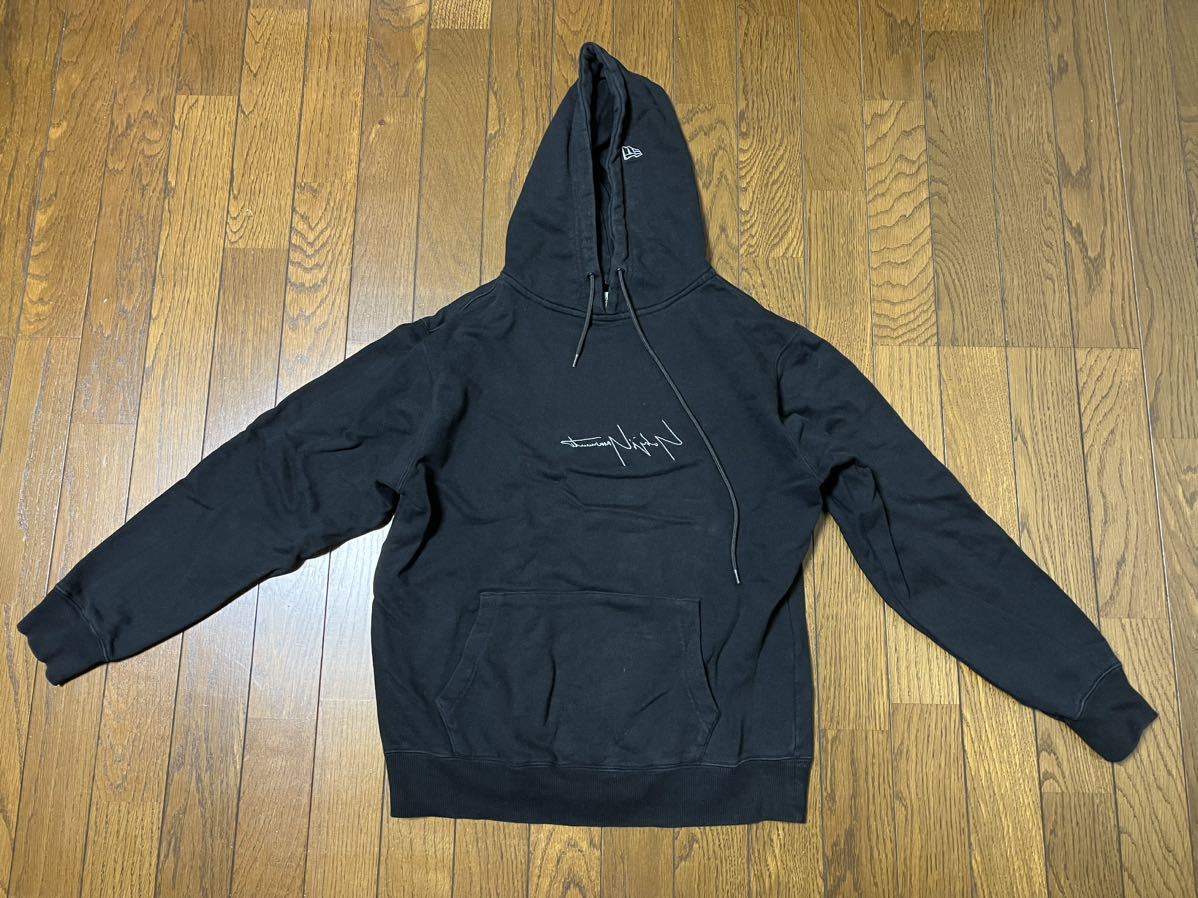 yohji yamamoto new era hooded hoodie scandals y's logo 乃木坂46 black ニューエラ パーカー ブラック 黒