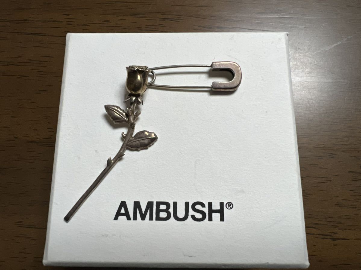 ambush earring rose charm silver バラ 薔薇 ピアス アンブッシュ_画像3