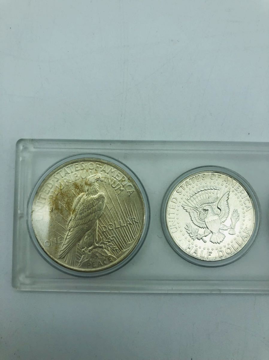 古銭 銀貨 アメリカ ドルコイン 貨幣セット 1922 リバティ ピースダラー イーグル_画像6
