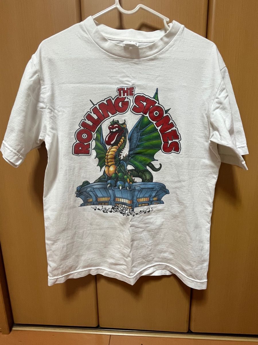 ローリングストーンズ　ROLLING STONES ロックT 80年〜90年代vintage。サイズS-M相当。【中古】 Tシャツ