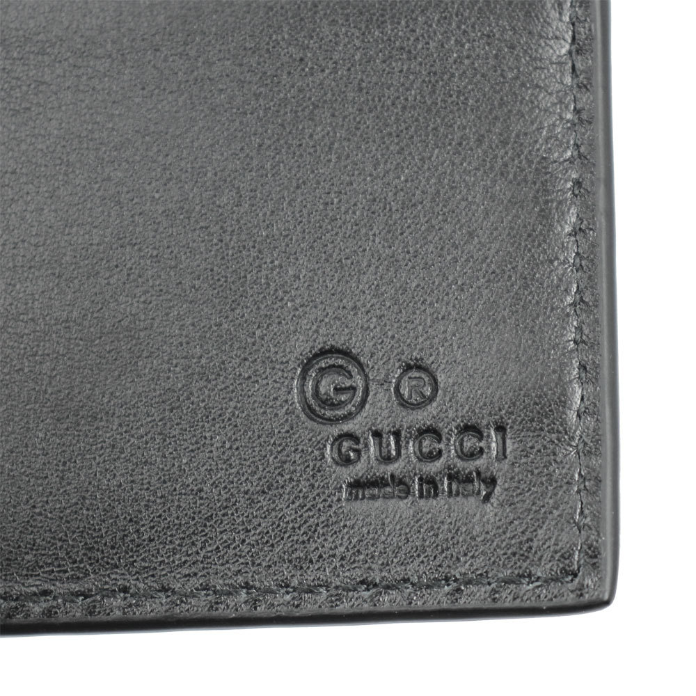 グッチ マネークリップ メンズ GUCCI 財布 マイクログッチシマレザー