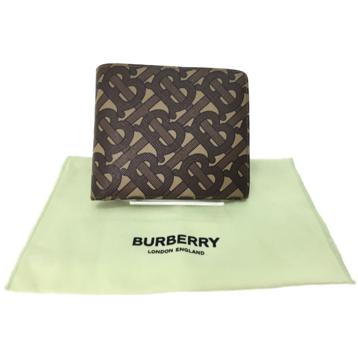 在庫処分】 MONOGRAM 二つ折り財布 メンズ バーバリー BURBERRY ▽▽ E