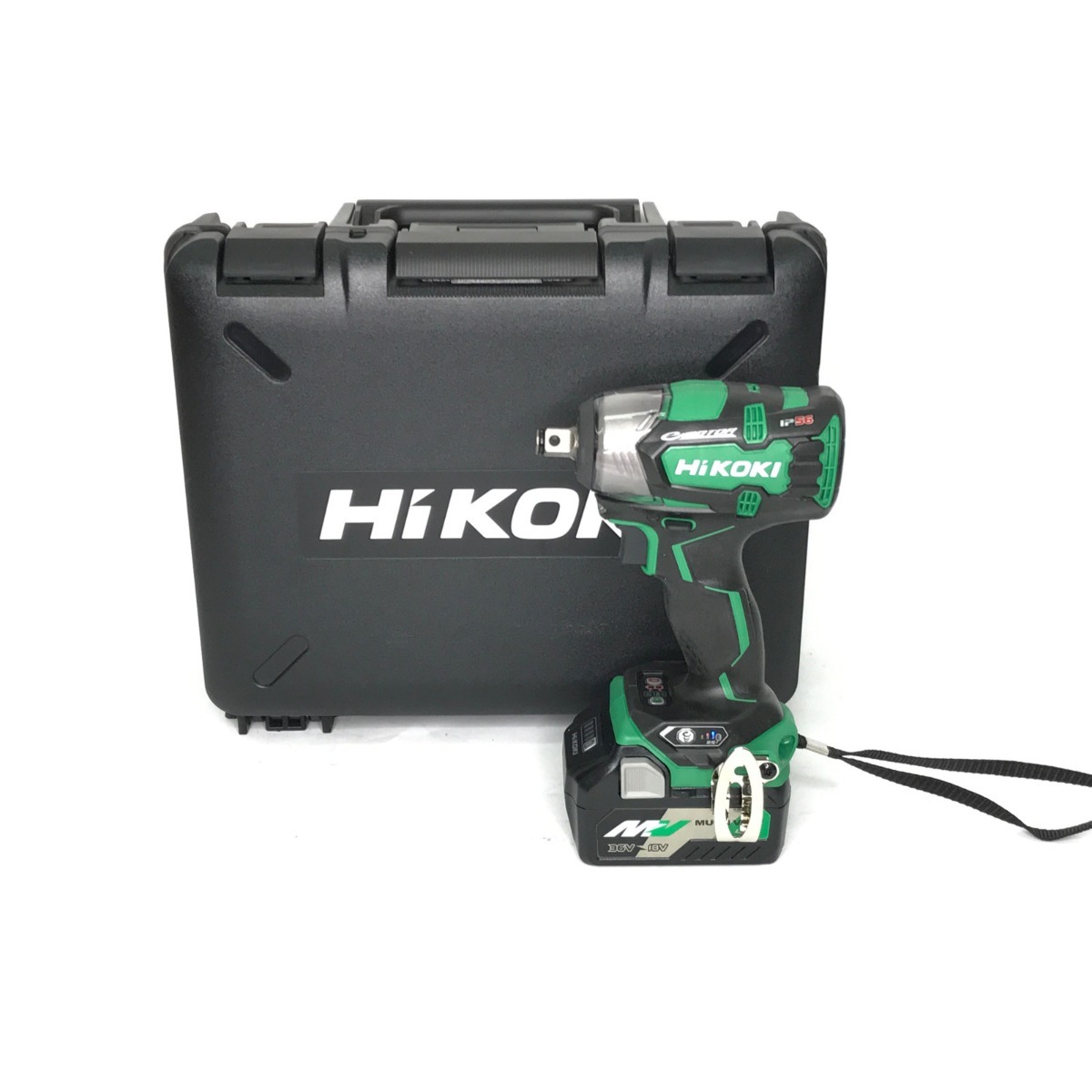▼▼ HiKOKI ハイコーキ インパクトレンチ ケース取説バッテリー×2付 18v WR18DBDL2 2LXPK やや傷や汚れあり