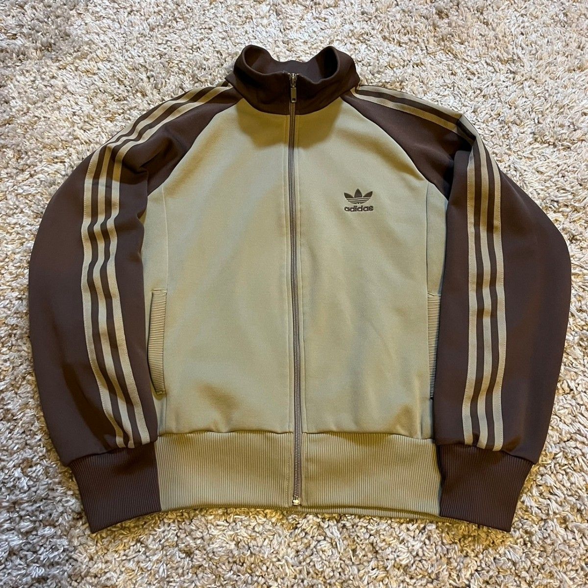 激レア 3XL adidas アディダス クリーム 茶 Cream Brown ブラウン 白