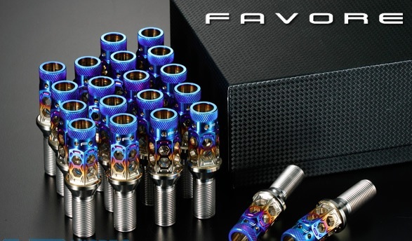 FAVORE ハニカムライト チタンレーシングボルト (P1.25) 28mm/ 20本セット/ スープラ用　品番：HLTBM141228-20F_画像1