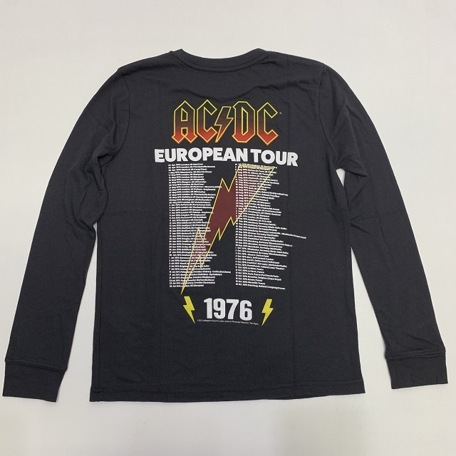 希少! abercrombie Kid's AC/DC EUROPEAN TOUR T SHIRT アバークロンビーキッズ エーシーディーシー ヨーロピアンツアー'76 (1146)