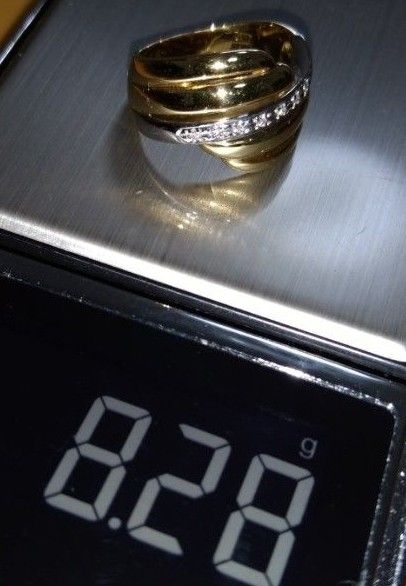 K18 PT900 ダイヤモンド リング 約8.28g 約11号 送料無料 匿名発送 1