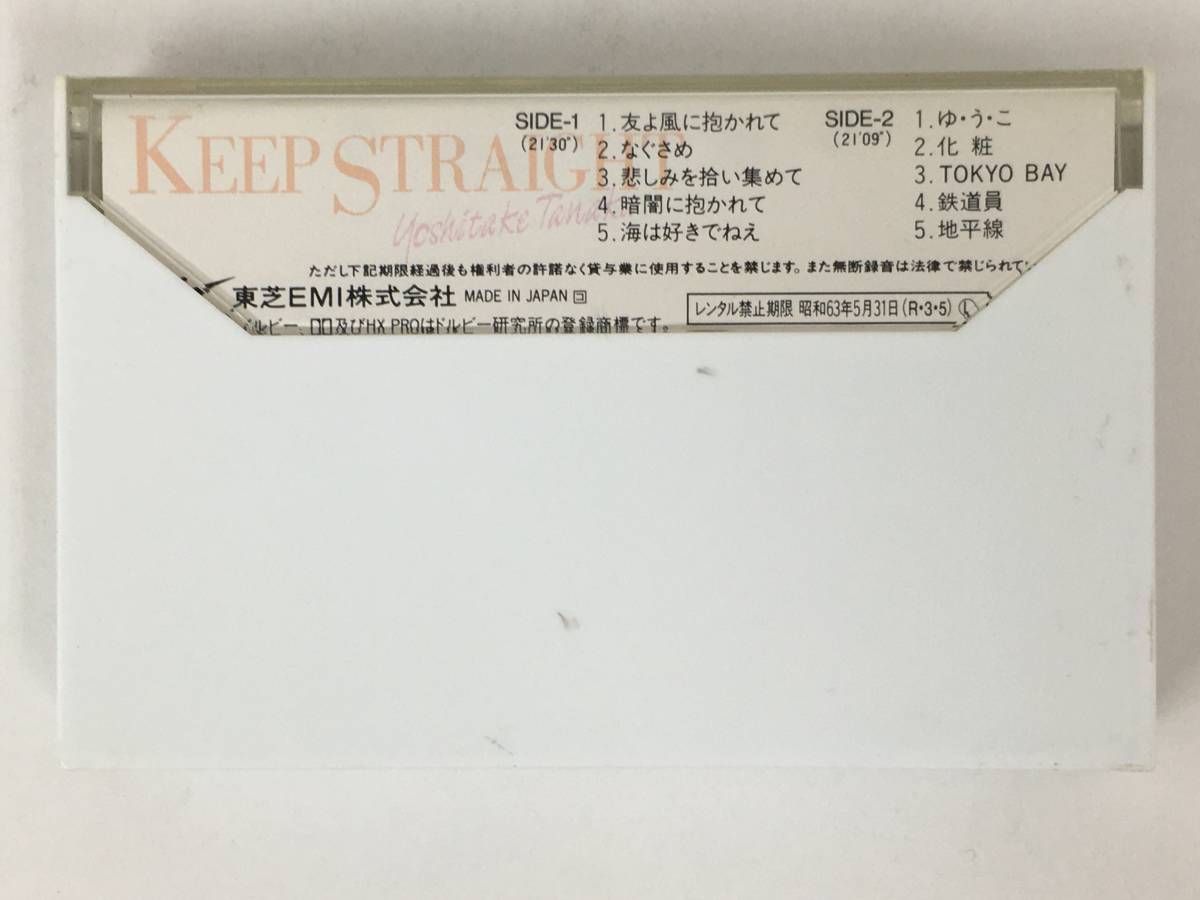 ■□R662 田中義剛 KEEP STRAIGHT キープ・ストレート カセットテープ □■_画像4