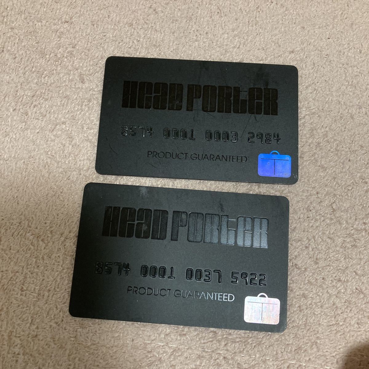 Yahoo!オークション - HEAD PORTER ギャランティーカード2枚 Yahoo!オークション - HEAD PORTER ギャランティーカード2枚