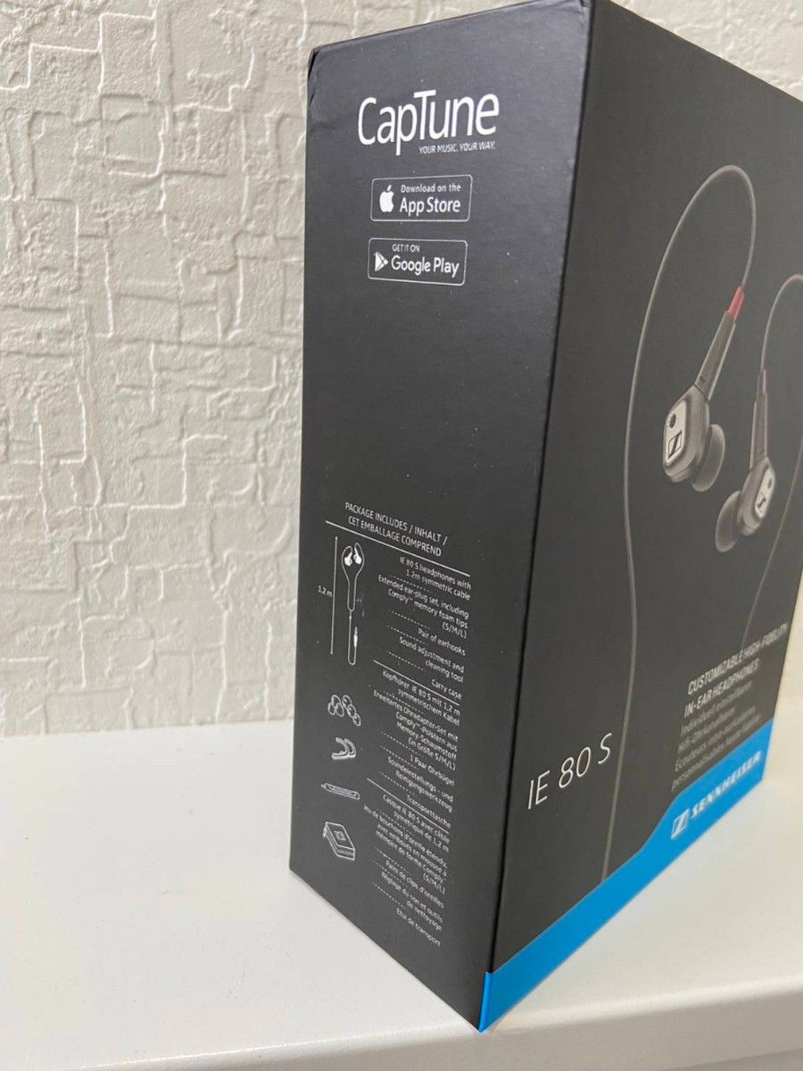 注目ブランド u SENNHEISER ゼンハイザー IE80S イヤホン ブラック 黒