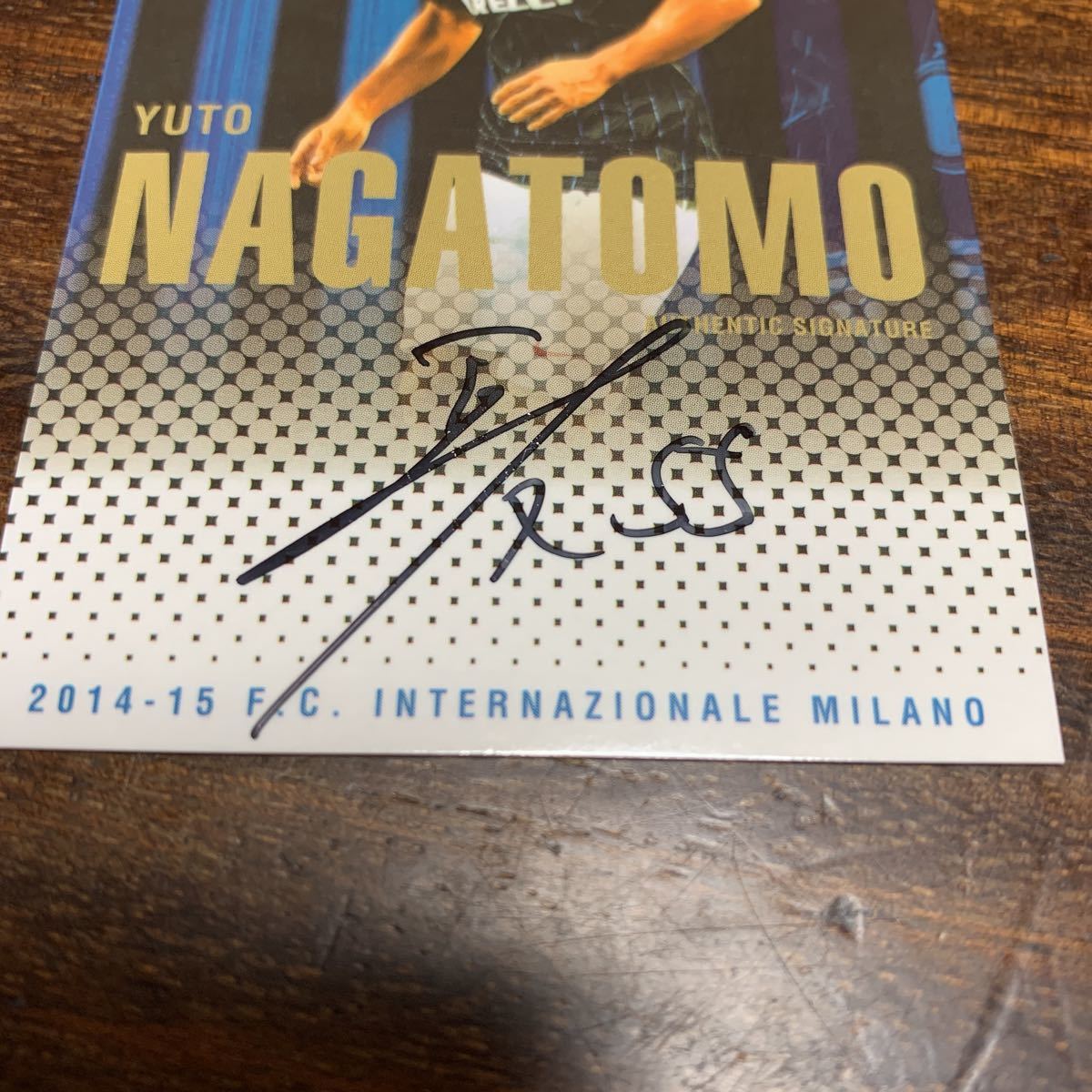 EPOCH 2014/15 Inter Milano series1 YUTO NAGATOMO length .. capital direct paper . autograph card 26 sheets limitation 
