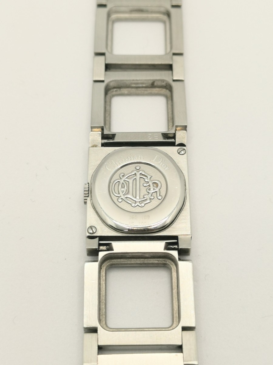 DIOR　レーディス腕時計　　クリスチャンディオール ラ・パリジェンヌ D60-109 1005 SS QZ 白文字盤　730030_画像6