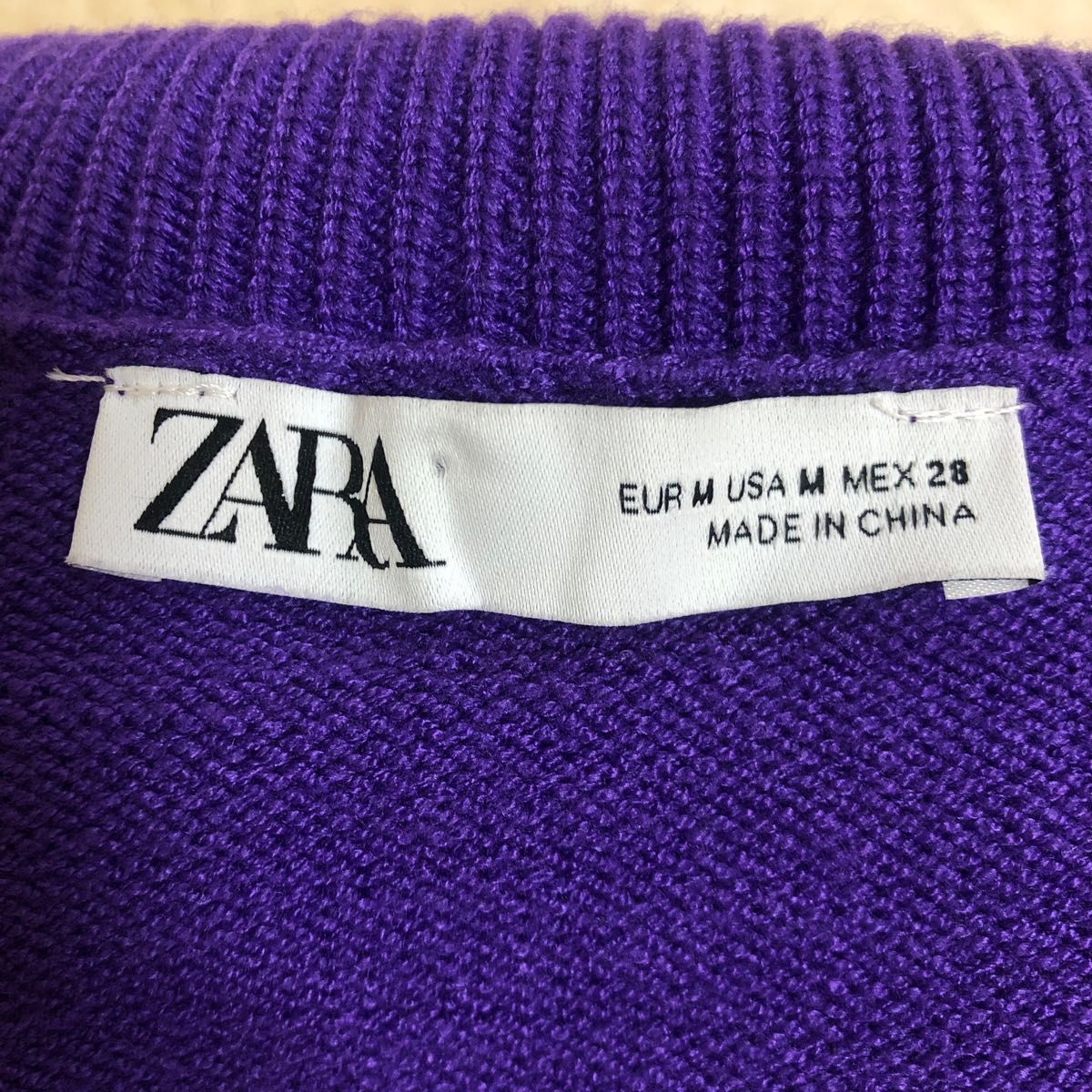 ZARA Knit 鮮やかな明るめパープル