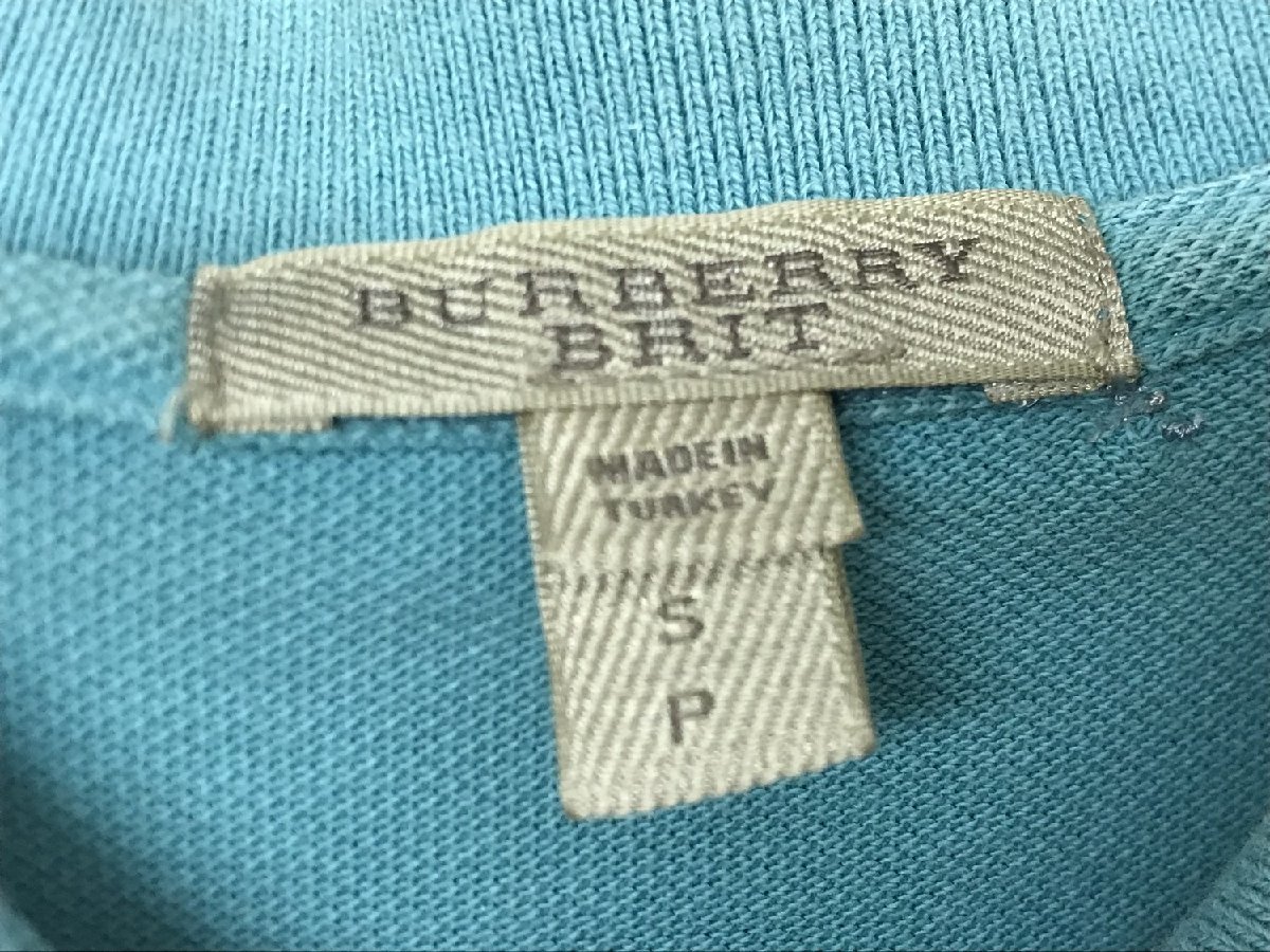 BURBERRY BRIT Burberry polo-shirt size S sax series 