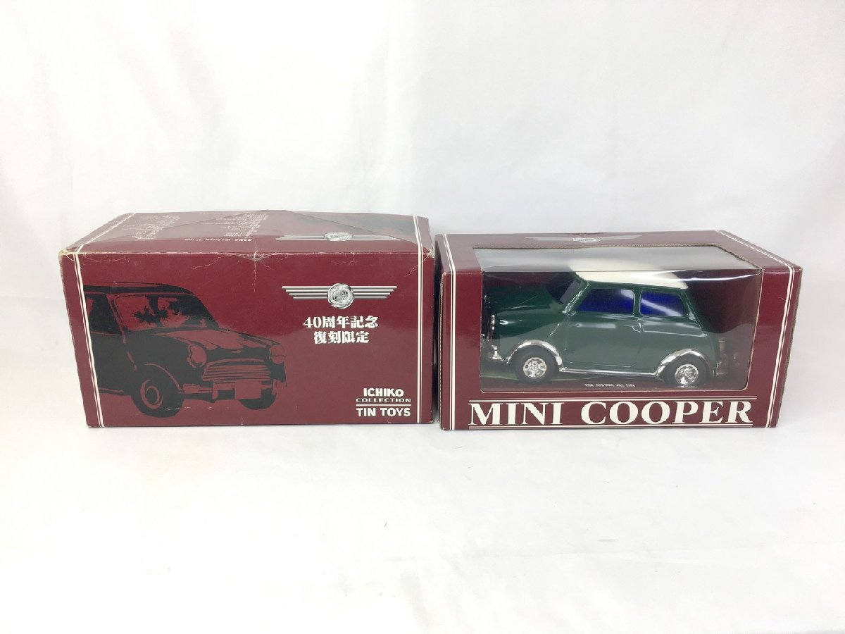 ICHIKO イチコー TIN TOYS 40周年記念復刻限定品 MINI COOPER ミニクーパー ブリキ 完成品ミニカー モデルカー 箱付き