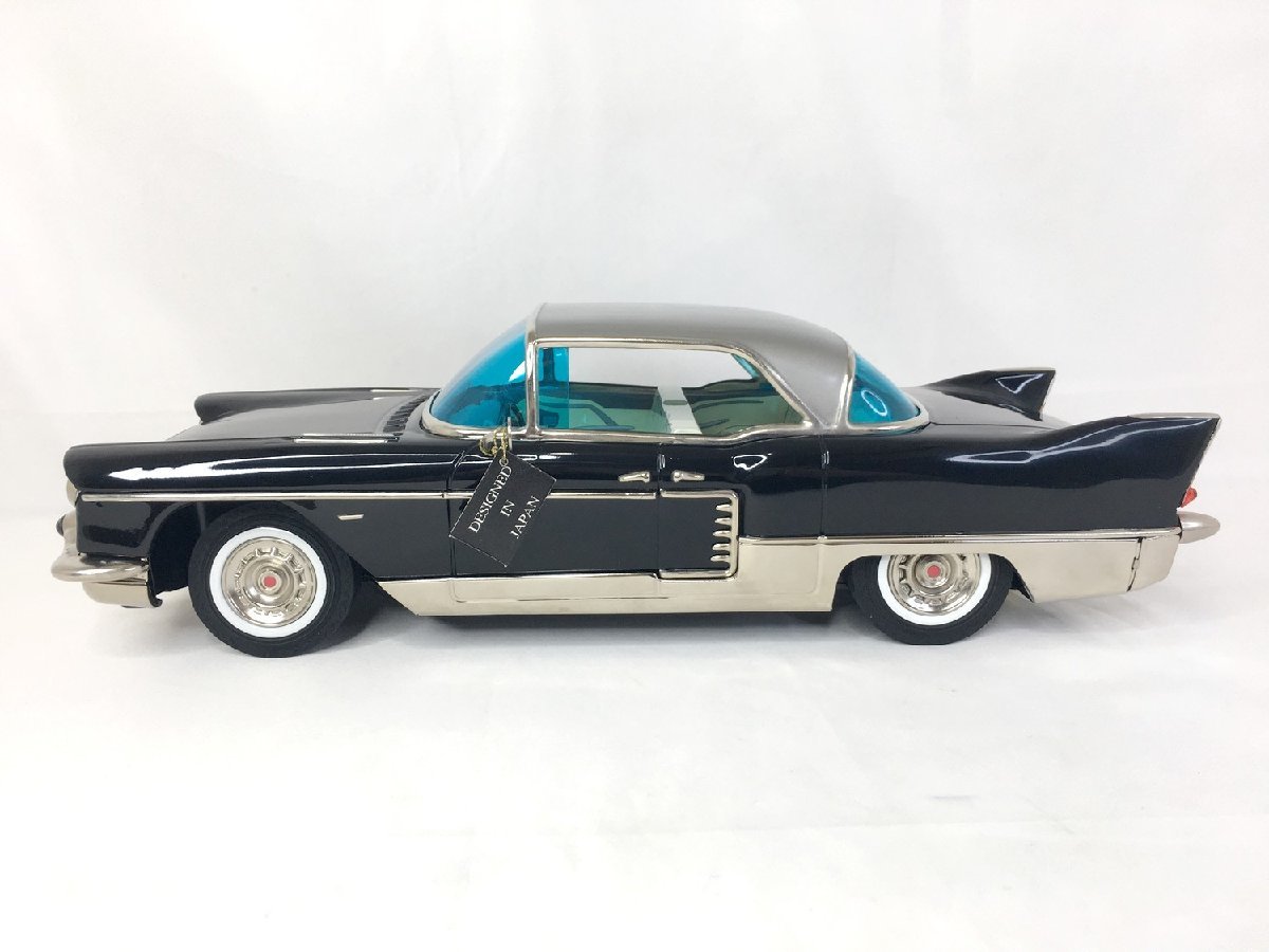 MARUSAN マルサン Cadillac ELDORADO BROUGHAM 1957＆1958 キャデラック エルドラド ブロアム 復刻版  ブリキカー 箱付き カラー：ブラック