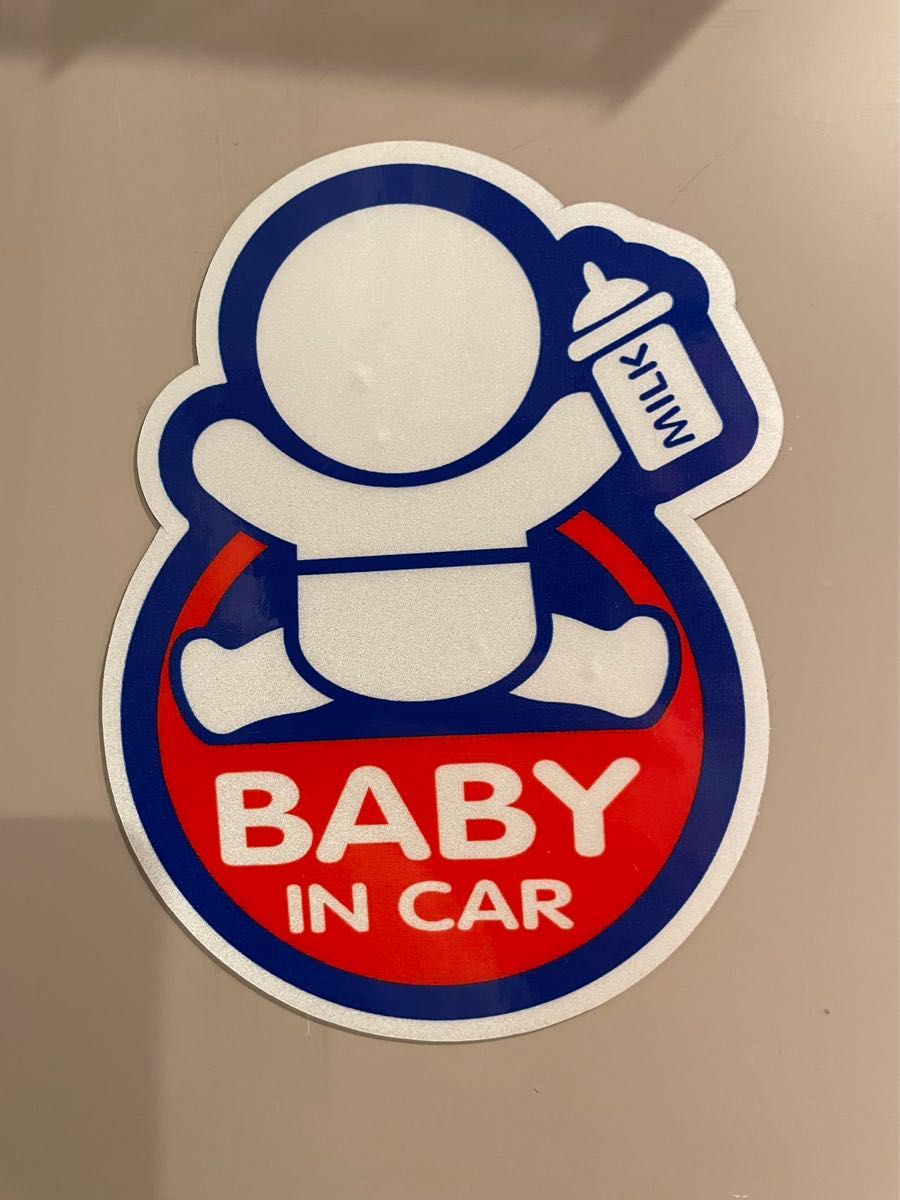 baby in car  車用　マグネット